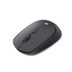 1 Portronics Toad 23 Wireless Optical Mouse with 2.4GHz, USB Nano Dongle, Click Wheel, Adjustable DPI (Black)