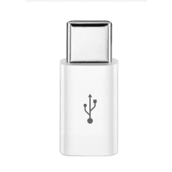 1 Champion USB Type C Adapter, Micro USB to USB C Adapter, Data Syncing and Charging Adapter (White)