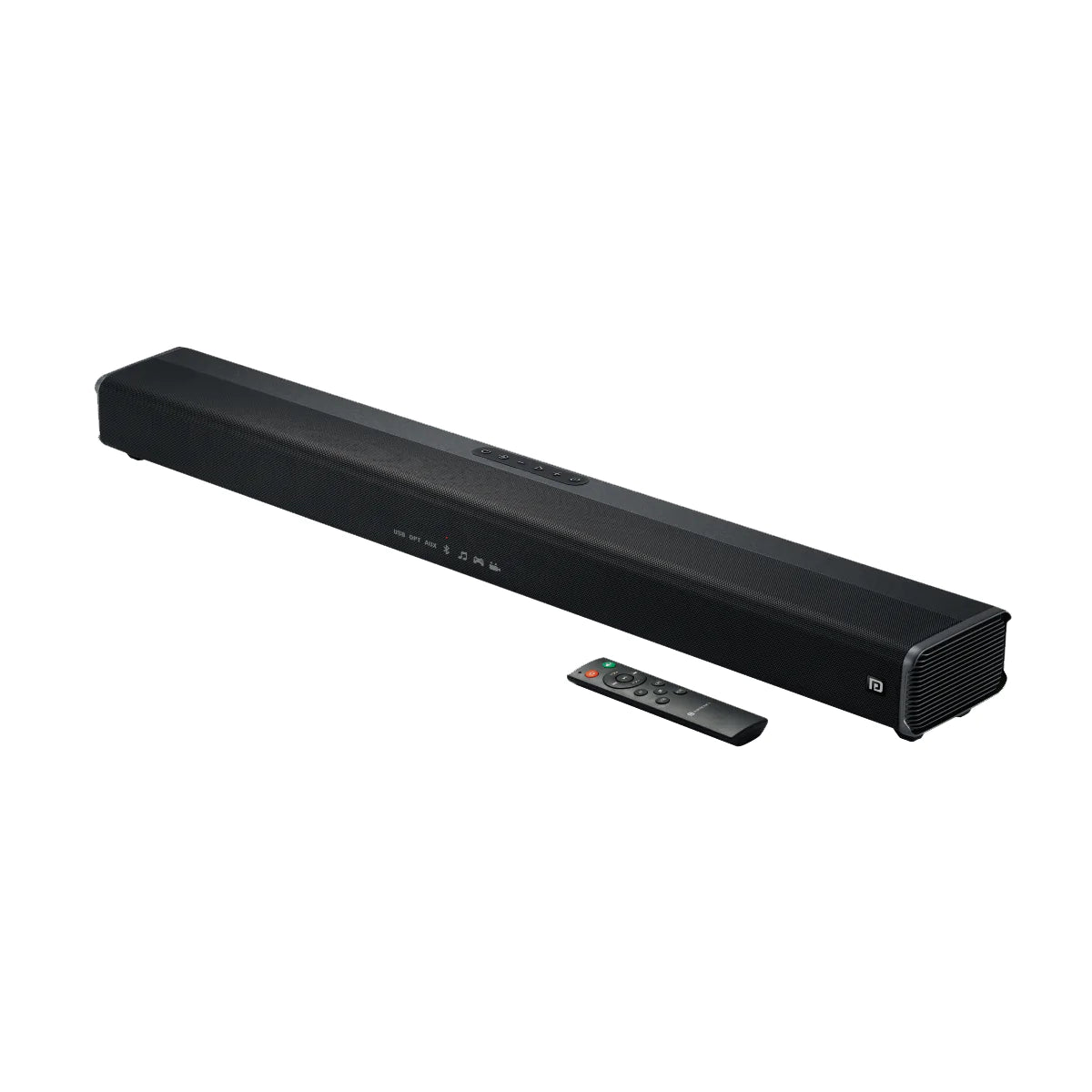 Portronics Sound Slick IV 120W Bluetooth Wireless Soundbar with Inbuilt Woofer LED Display 3.5mm Aux (Black) - Image 3