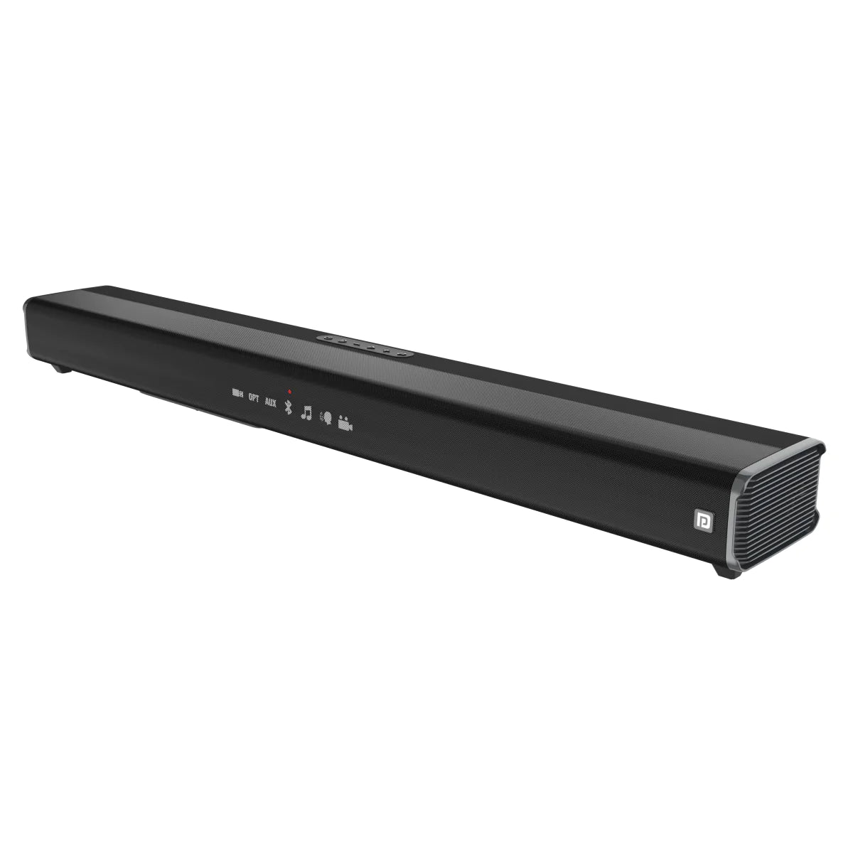Portronics Sound Slick IV 120W Bluetooth Wireless Soundbar with Inbuilt Woofer LED Display 3.5mm Aux (Black) - Image 4