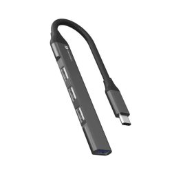 1200X1200_6715232e-0939-4fcd-a643-fc3152c7f74d.jpg Portronics Mport 31C USB C Hub (4-in-1), Type C Multiport Adapter with 1 x USB 3.0 & 3 x USB 2.0 Ports, up to 5 Gbps High Speed Data Transfer (Grey)