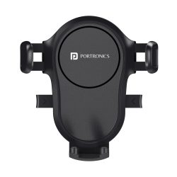 1200x1200-1_a8c15c07-0565-4517-9062-1aa31c9b4ca2.jpg Portronics Clamp Y Adjustable Mobile Holder for Car with 360°Rotational,One Click Release Button,(Black)