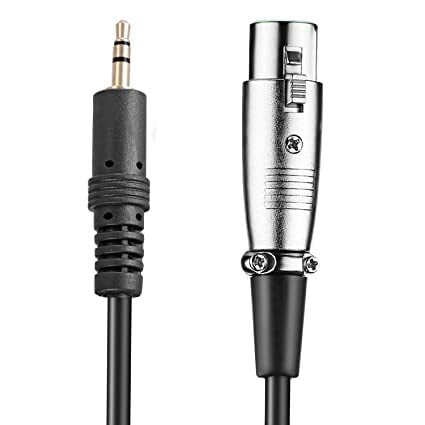 Low Noise Microphone Cable 3.5mm Male to XLR Female (2.5 Meter, Black) - Image 2