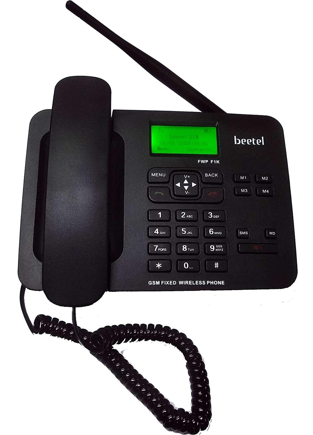 Beetel F1K GSM Fixed Wireless Phone, Support Quad band 2G,LCD Display,Speed Dial,Two way Speaker phone & Adjustable Volume (Black) - Image 2