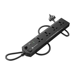 1_6_2ef8f125-15b1-4bf3-bb82-4976799e824f.jpg Portronics Power Plate 10 1500W Power Converter with 4 Power Sockets, 3M Cord Length, Short Circuit Protection, Imported Intelligent Chips (Black)