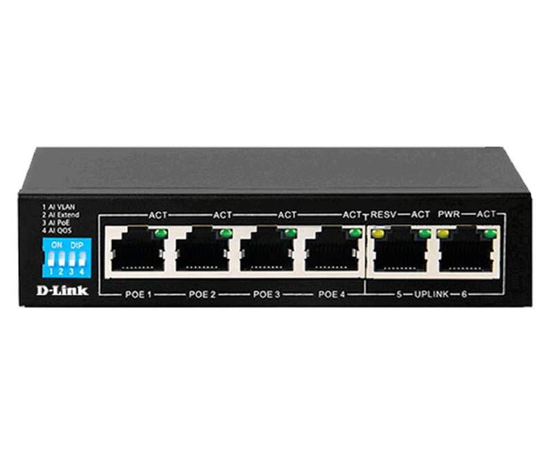 D-Link Unmanaged PoE Switch DES-F1006P-E - Image 2