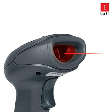iBall WBS-650MV 2.4GHZ Wireless High-Speed 1D Barcode Scanner Reader (Grey) - Image 3