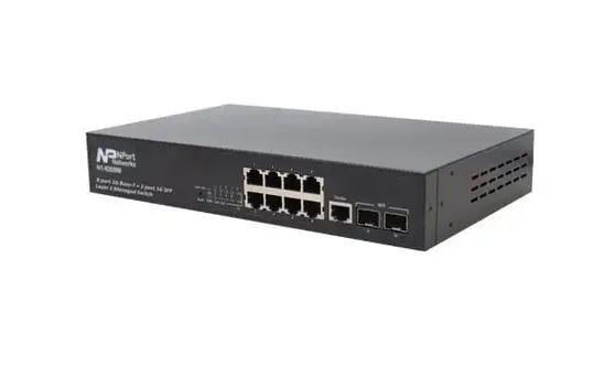 NPORT N1-9208W is a High-performance L2 Managed Gigabit 8-Port 10/100/1000Mbps RJ-45 & 2-Port 100/1000mbps SFP L2 Management Switch. - Image 3