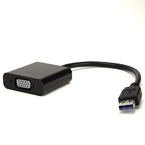 USB 3.0 to VGA Adapter External USB 3.0 Video Display Cable for PC Laptop Windows (Black/Blue) - Image 4