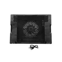 36 Laptop Cooling Pad AD-21, Single Fan Cooling Pad (Black)