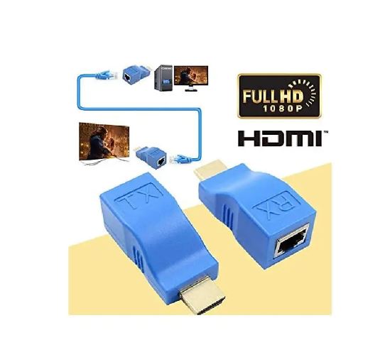 HDMI to RJ45 Network Cable Extender Converter Repeater Over Cat 5E/6 1080p up to 30M for HDTV, PS4 - Image 3