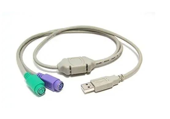 PS2 Active Adapter USB Type A Male to PS 2 Female Multicolor (Grey) - Image 2