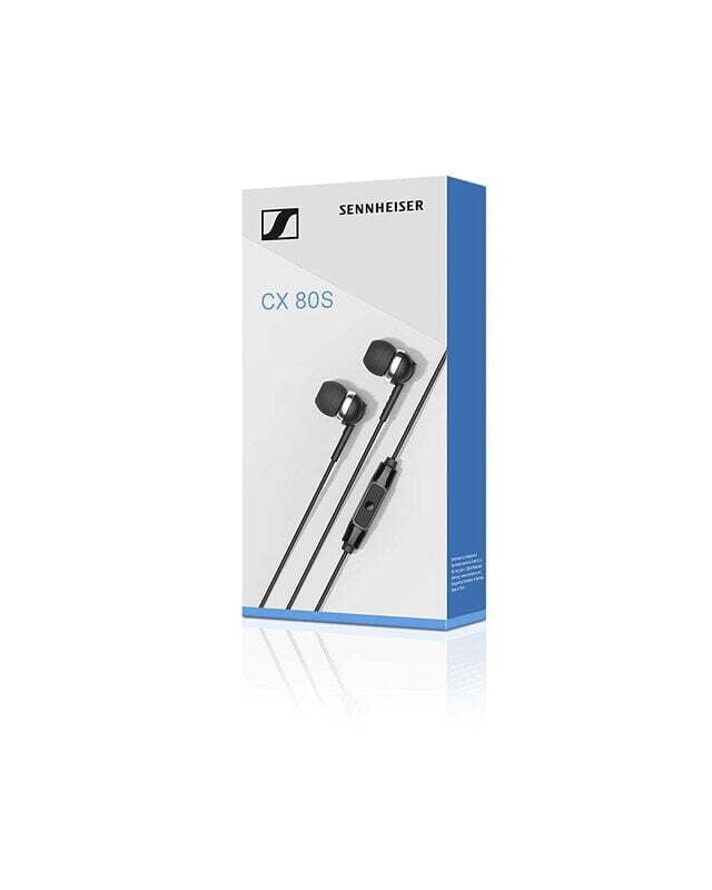 Sennheiser CX 80s in Ear Earphone with Mic Black - Image 4