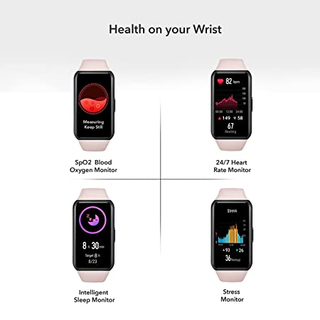 Honor Band 6 Smartwatch with AMOLED 3.73cm(1.47'')Display,14 Days Battery, SpO2, 24/7 Heart Rate, Stress & Sleep Monitor, Personalized Watch Faces - Image 5