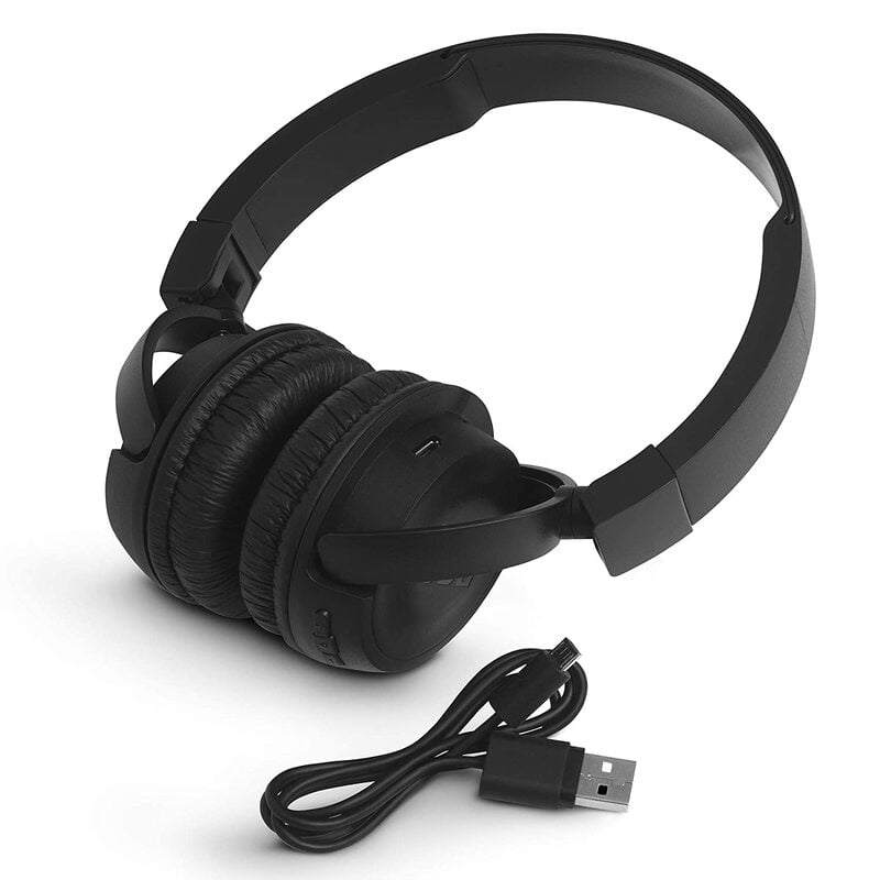 JBL T450BT by Harman Extra Bass Wireless On-Ear Headphones with Mic - Image 5