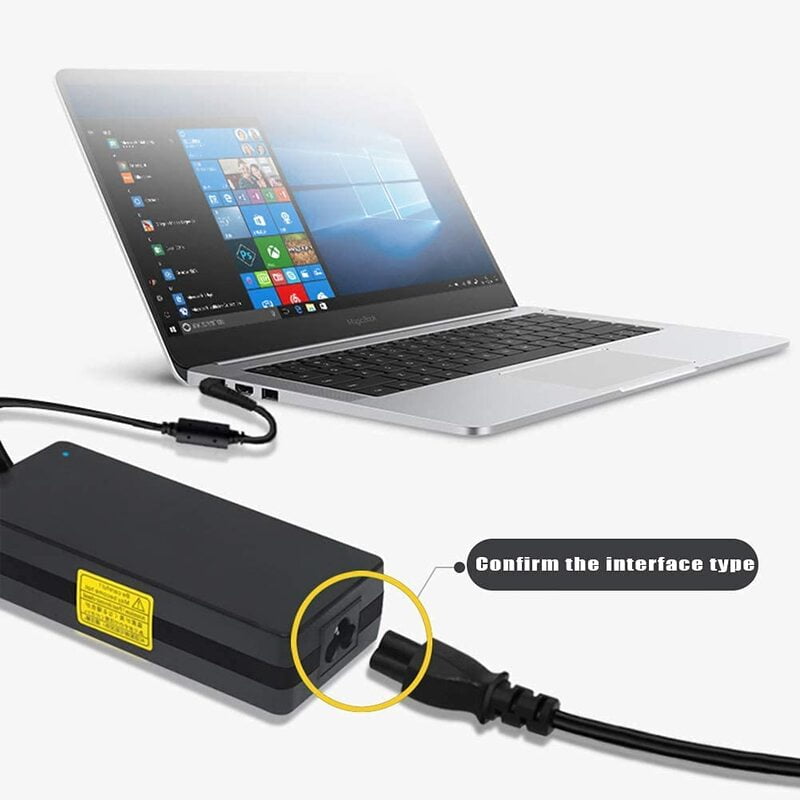 Laptop Power Cable Cord 1.2 Mtr 3 Pin Adapter Heavy Duty (Black) - Image 6