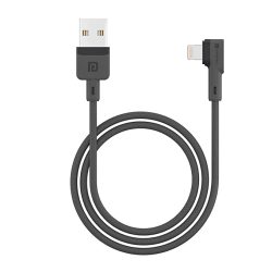 51Sk5hmB7nL._SX679_ Portronics Konnect L 1.2M Fast Charging 3A 8 Pin USB Cable with Charge & Sync Function for iPhone, iPad (Grey)