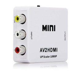 51axYkZ7GQL._SX679.jpg MINI AV2HDMI Up Scaler 1080P HD Video Converter (White)
