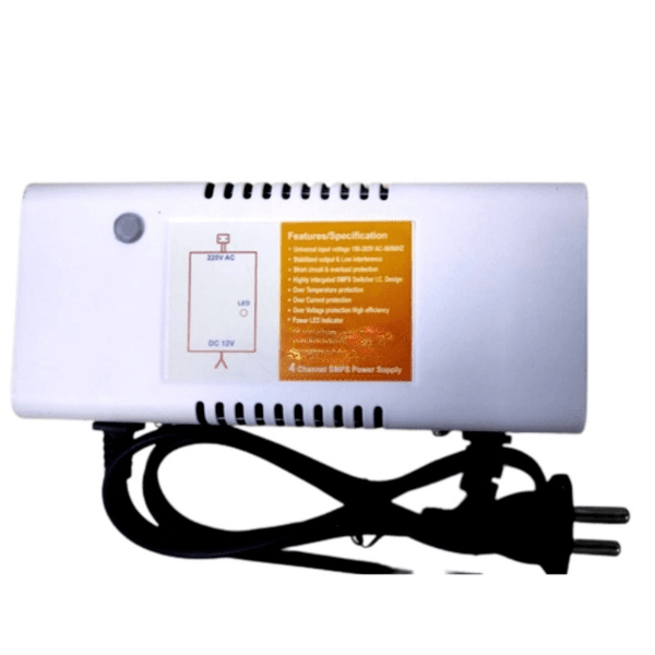 CCTV Camera SMPS 4 Channel 12V Power Supply Adapter for Bullet & Dome Cameras – Indoor/Outdoor Security Systemillance Cameras