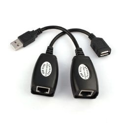 61PrjQqklhL._SL1170.jpg USB RJ45 Extension Adapter Up to 150 Ft Length (Black)