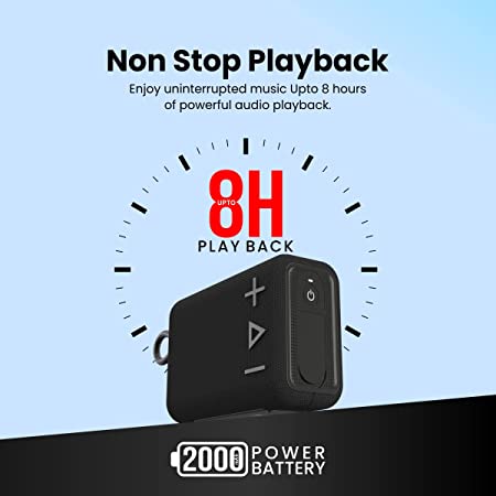 Portronics Breeze 4 Portable Bluetooth Speaker 5W with TWS Connectivity, 2000 mAh Battery, Built-in-Mic - Image 3