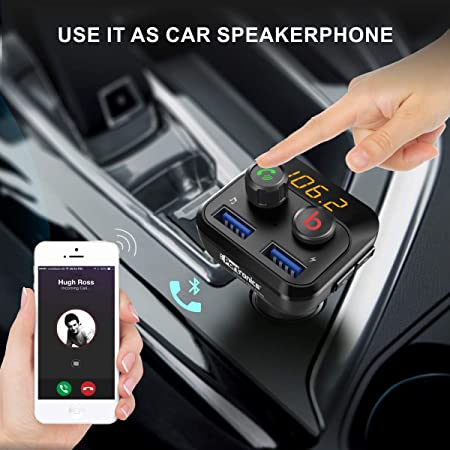 Portronics AUTO 10 Bluetooth - FM Transmitter in-Car Radio Adapter 3.4A Dual USB Fast Charger (Black) - Image 3