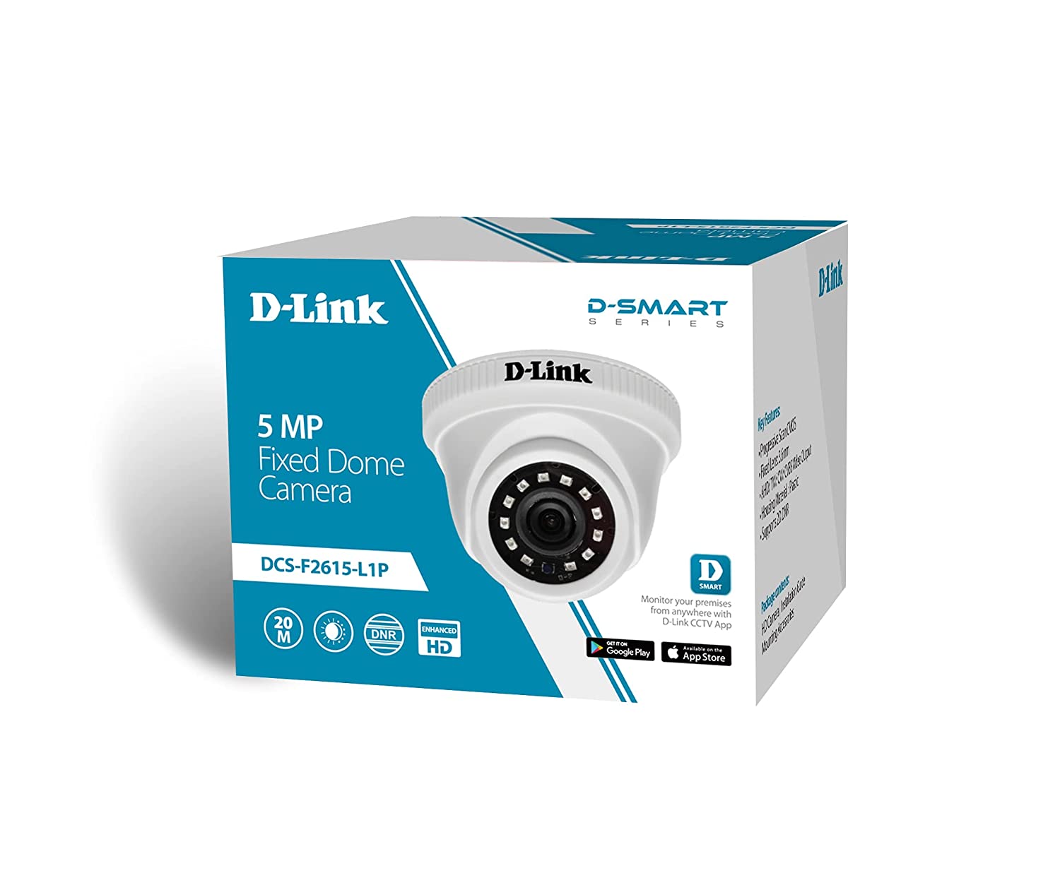 D-Link DCS-F2615-L1P 5MP Day and Night Fixed Lens 20mtr IR Range Dome Camera - Image 4