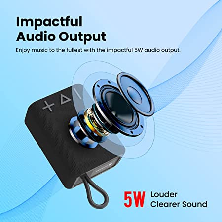 Portronics Breeze 4 Portable Bluetooth Speaker 5W with TWS Connectivity, 2000 mAh Battery, Built-in-Mic - Image 2