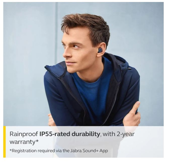 Jabra Elite 3 in Ear True Wireless Earbuds Noise Isolating with 4 Built-in Microphones for Clear Calls - Image 6
