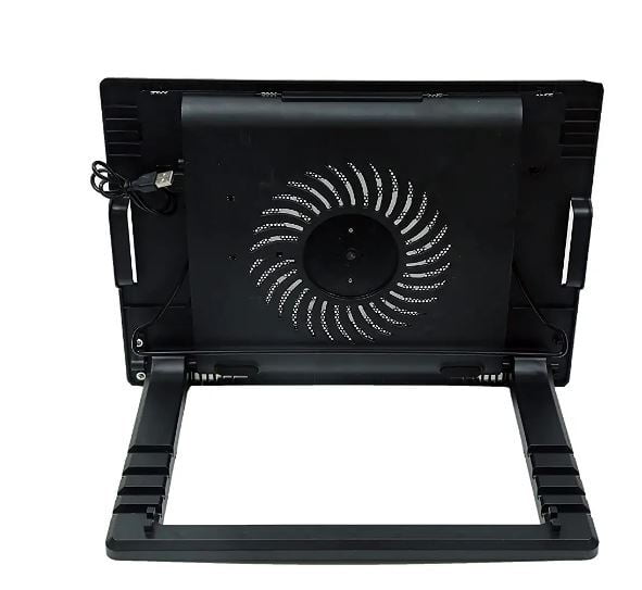 Laptop Cooling Pad AD-21, Single Fan Cooling Pad (Black) - Image 4
