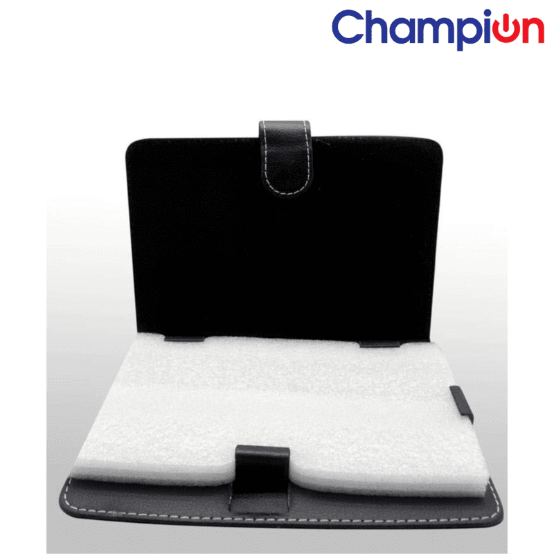 Champion 17.7cm (7inch )Micro USB Keyboard Tablet Case , Synthetic Leather Carry Cover for Samsung Tablet (Black) - Image 2