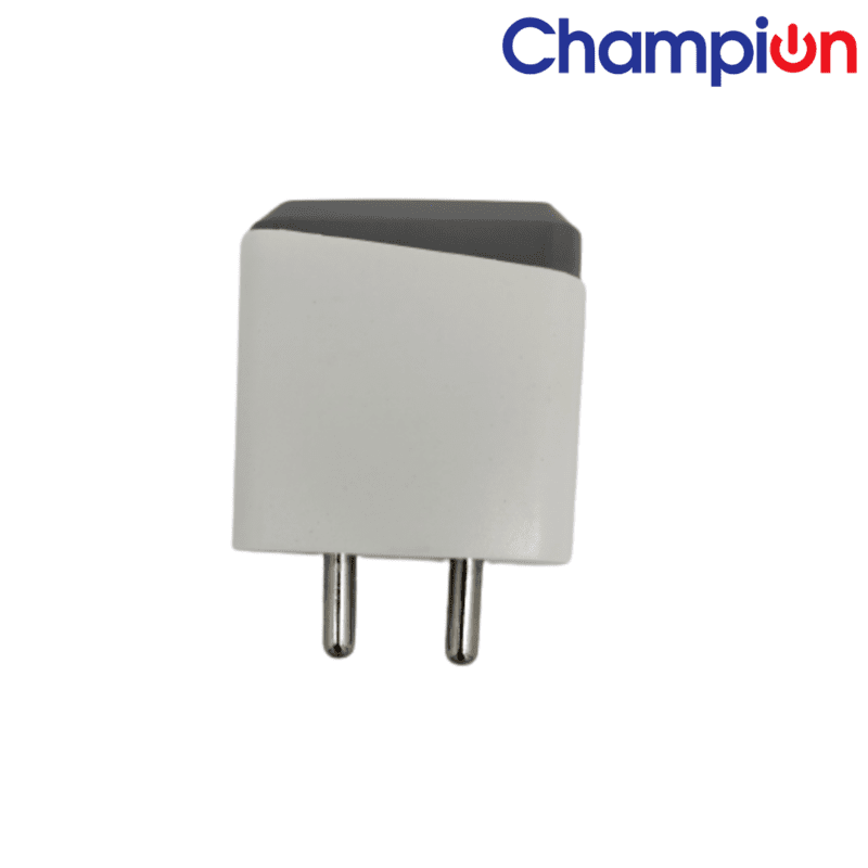 Champion 2.4 Amp 12.5W Charger Single USB Port Adapter (White) - Image 3