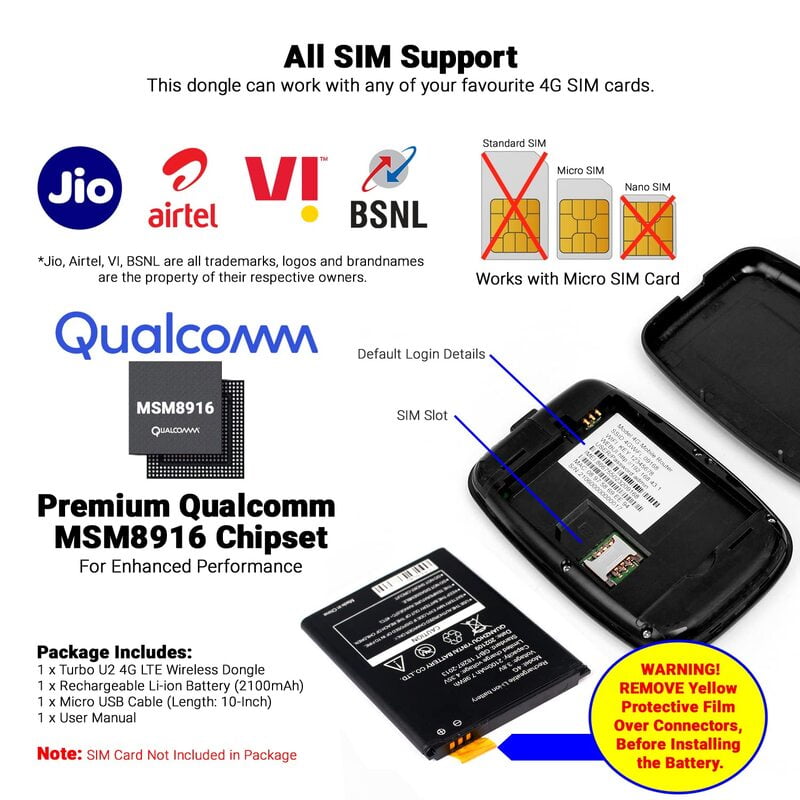 Tukzer 4G LTE U2 Wireless Dongle Plug Play Data Card Stick - Image 4