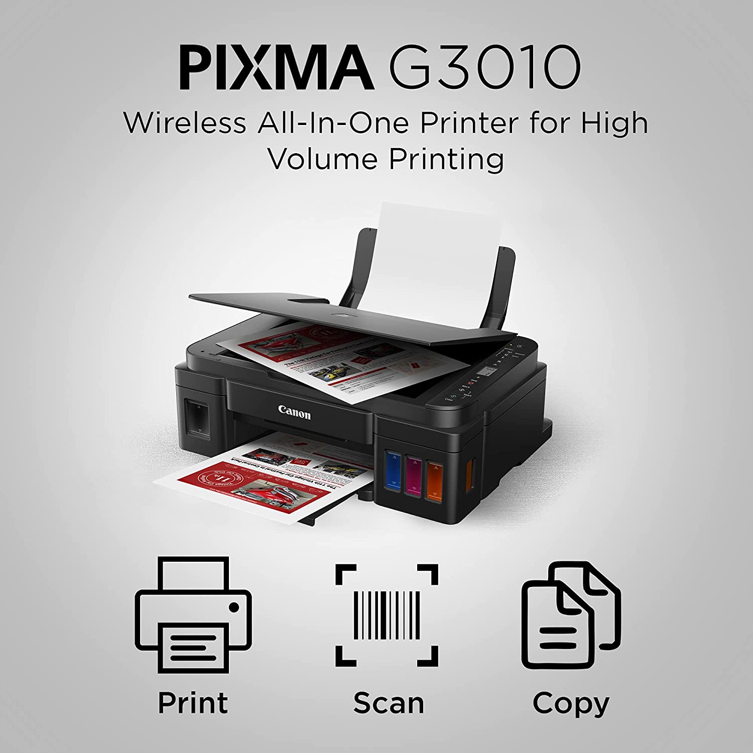 Canon Pixma G3010 All-in-One Wireless Ink Tank Colour Printer - Image 4