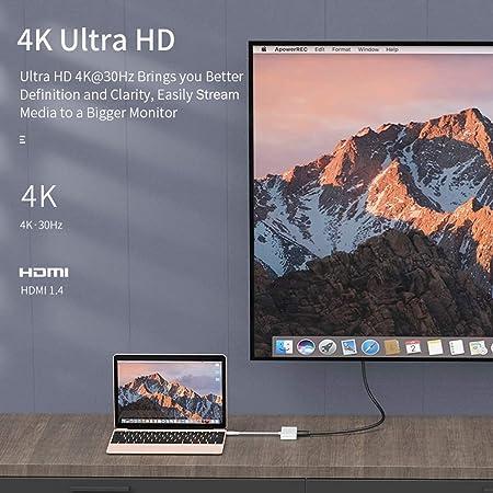 Portronics C-Konnect Type C to HDMI Adapter(3-in-1),Multiport 100W PD Charging Port for Laptop,MacBook(White) - Image 3