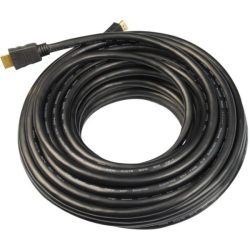 Black HDMI (Male-Male) Cable 1.4V High-Speed with Ethernet, 3D, Full HD 1080p and Audio Return for TV, PC, PlayStation, Gaming Monitor (Black)-25Mtr