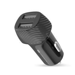CarPower5.jpg Portronics Car Power 5 Car Charger POR-1345 with Dual USB Port 12W Total Output (Black)