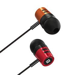 Demo Portronics Ear 2 in-Ear Wired Earphones with Mic, Powerful Audio, Woven Braided Wire, 3.5mm Audio Jack (Black)