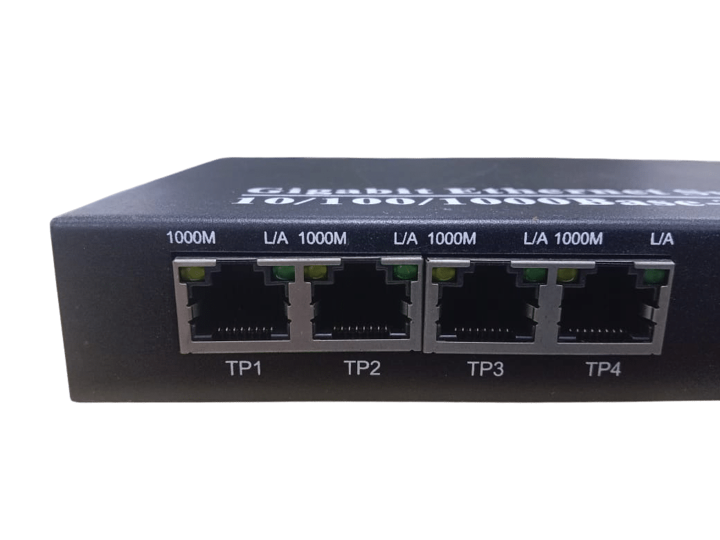 Gigabit 4 RJ45 Port Ethernet POE Switch 10/100/1000 Base-T to 1000 Base-X - Image 3