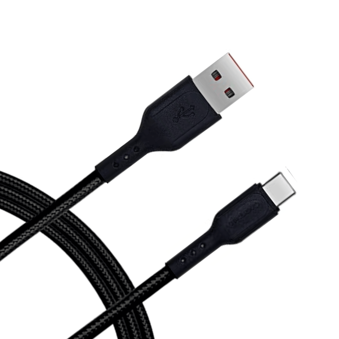 Champion USB to Type-C 3Amp Data Sync & Charging Cable Braided for all Android & Type-C Devices (Black) - Image 3