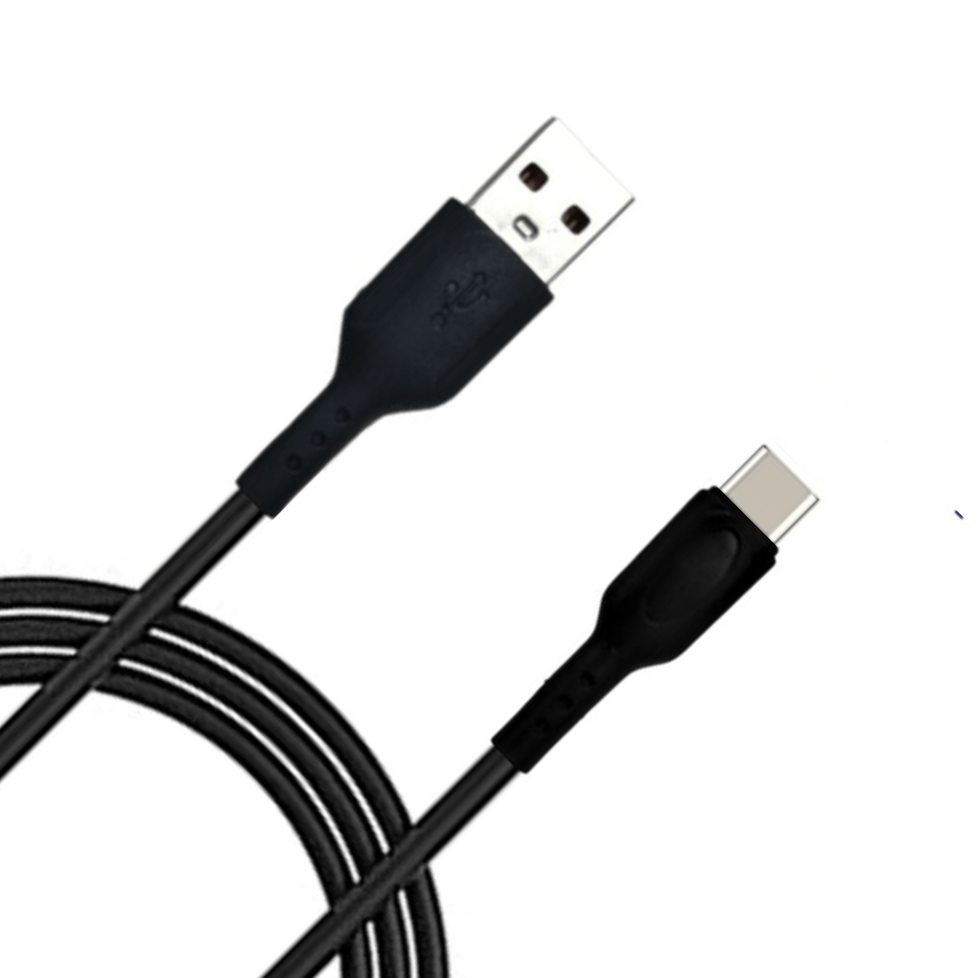Champion USB to Type-C 3Amp Data Sync & Charging Cable PVC 1M for all Android & Type-C Devices (Black) - Image 4