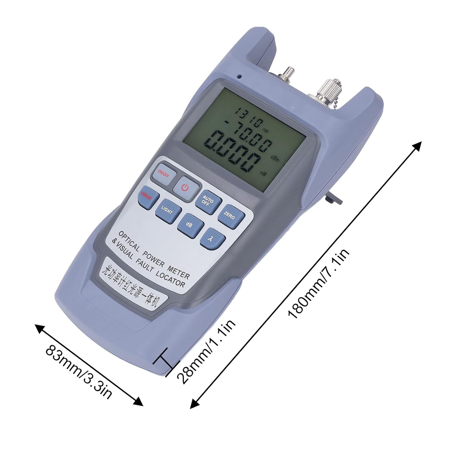 Optical Power Meter 2 In 1 With 10Km Laser Source Visual Fault Locater 10mW SC/FC/ST Connector - Image 4