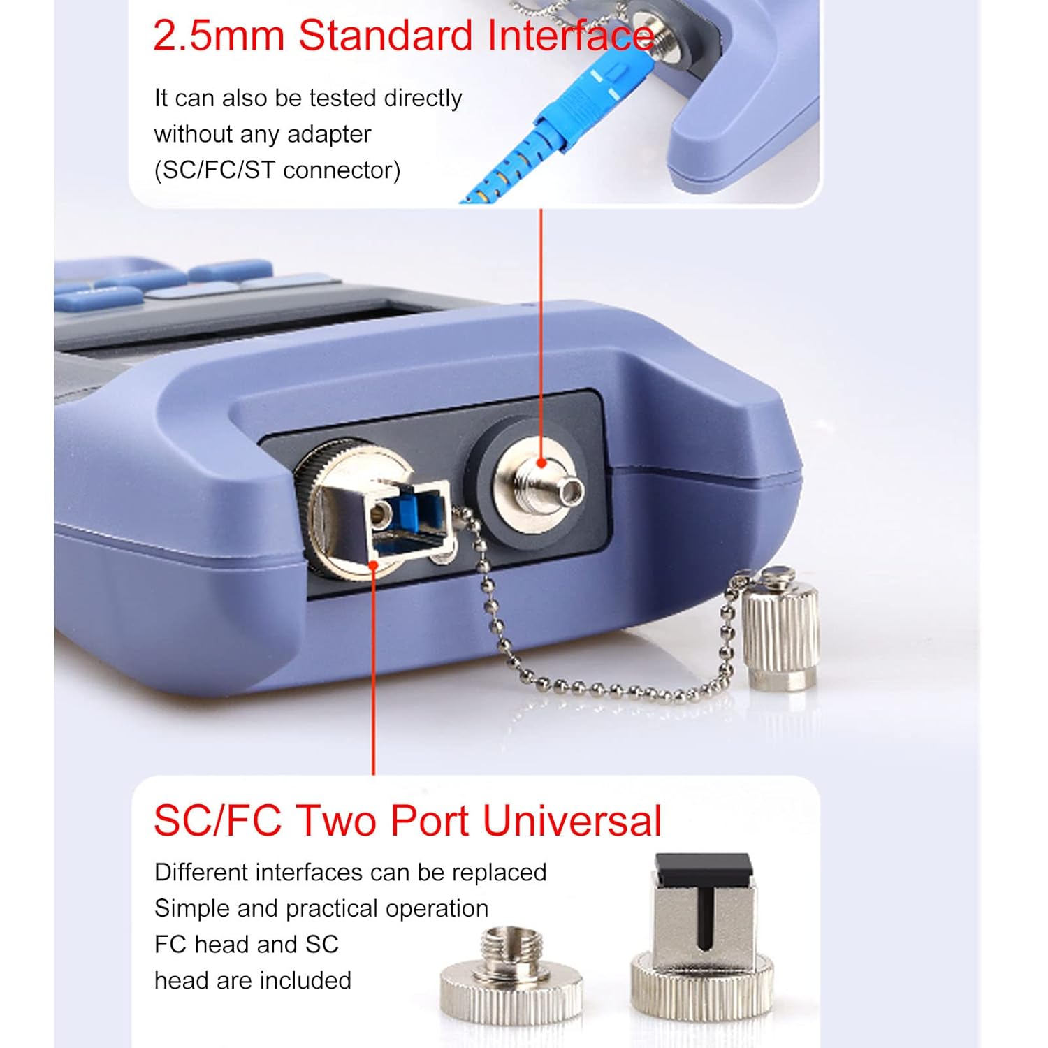 Optical Power Meter 2 In 1 With 10Km Laser Source Visual Fault Locater 10mW SC/FC/ST Connector - Image 2
