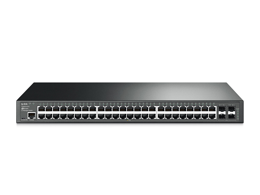 JetStreamâ„¢ 52-Port Gigabit L2 Managed Switch, 48 Gigabit RJ45 Ports, 4 Gigabit SFP Slots - Image 2