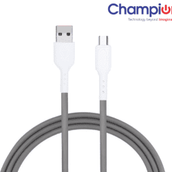 Untitleddesign-13-_1.png Champion USB to Micro 3Amp Data Sync & Charging Cable TPE for all Android & Micro USB Devices (Grey)