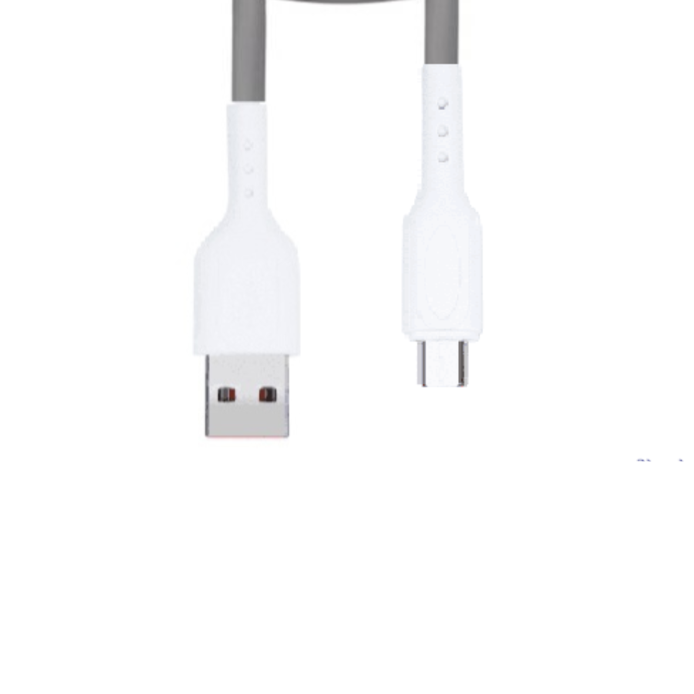 Champion USB to Micro 3Amp Data Sync & Charging Cable TPE for all Android & Micro USB Devices (Grey) - Image 2
