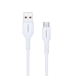 Champion USB to Type-C 2.4Amp Charging Cable PVC 30 CM , Compatible for Power Banks, Earbuds,Neckbands and Other USB Devices
