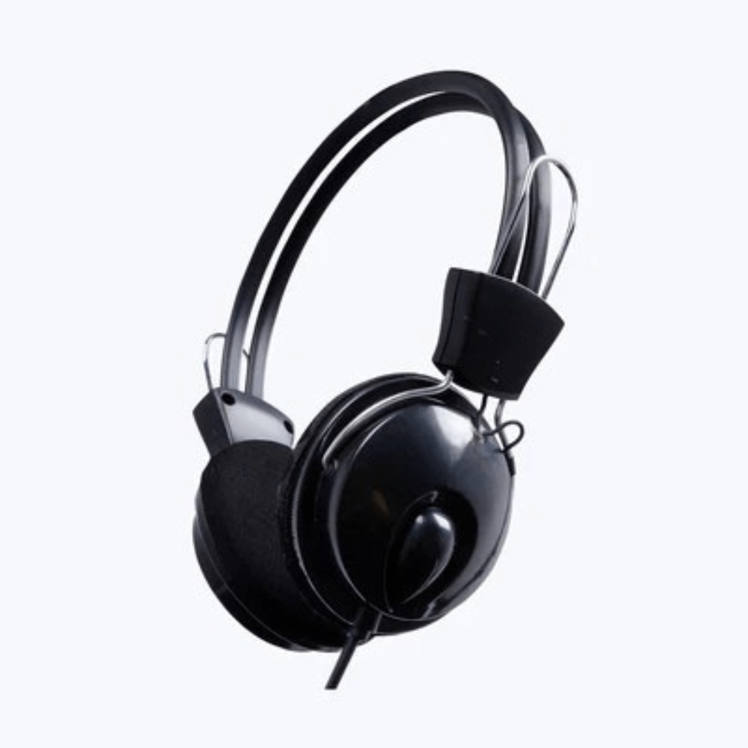 Wired Headphones (AD-302) with Mic & Volume Control ,Dual 3.5mm Jack for Audio & Microphone ,Stereo Sound, Compatible with PC, Laptop, Mac - Image 2