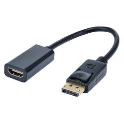 display_port_to_hdmi_female-1 DisplayPort (DP) To HDMI Female Adapter 1080 @ 60Hz Converter for PC/Laptop/Projector/HDTV (Black/White)