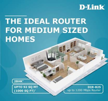 D-Link DIR-825 AC1200 Wi-Fi Gigabit 1200 Mbps Wireless Router (Black) - Image 3